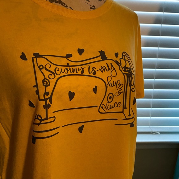Yellow Sewista Sewing T-Shirt - Picture 3 of 3